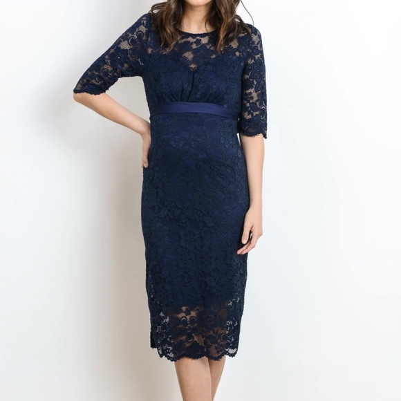 Hello MIZ Dresses & Skirts - Hello Miz Maternity Lace Dress Navy Size L